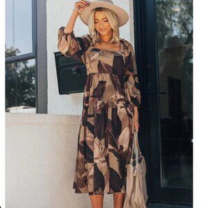 Impressions Boutique Moving Too Fast Midi Dress